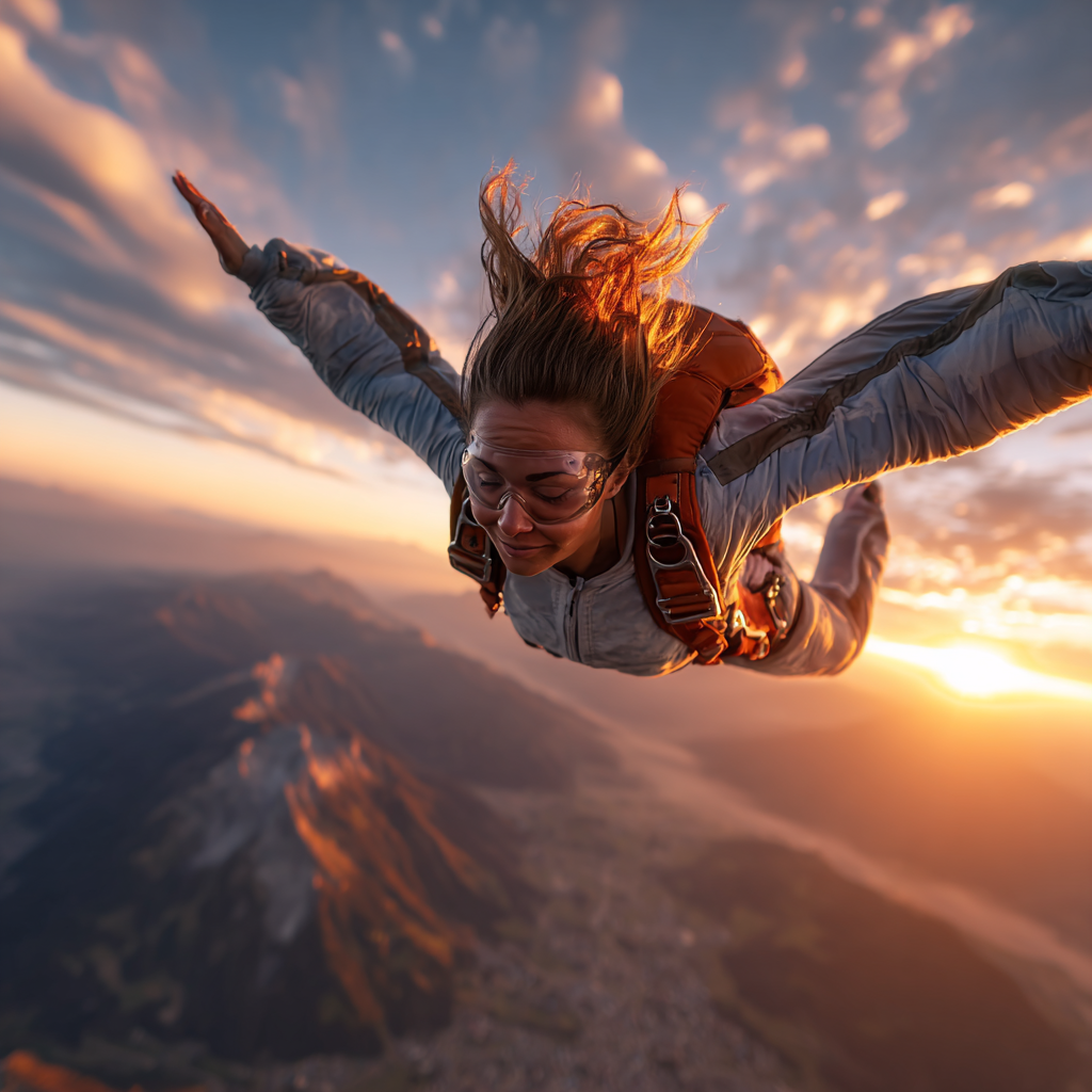 parachutisme stress