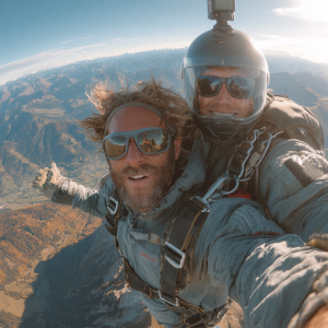 vidéo saut parachute