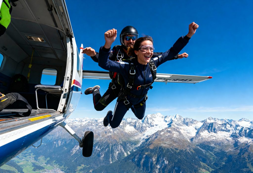 premier saut parachute